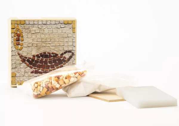 Ancient oil lamp mosaic tile kit