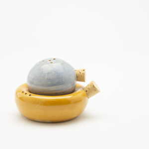Ceramic miniature mortar and pestle