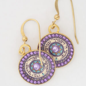 Earrings with Priestly Blessing delicate mandala