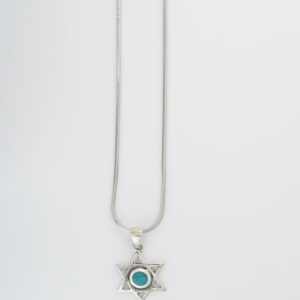 Star of David Eilat stone necklace