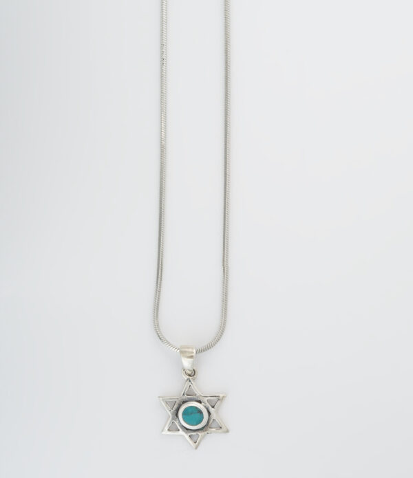 Star of David Eilat stone necklace