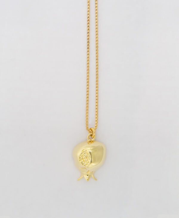 Pomegranate of Abundance necklace, gold-plated